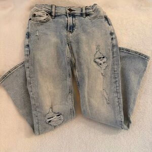Abercrombie Light Blue Skinny Jeans distressed boys kids 11/12